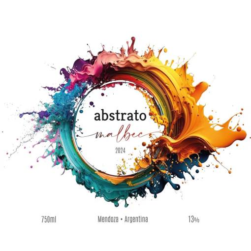 Vinho Tinto Argentino Abstrato Malbec