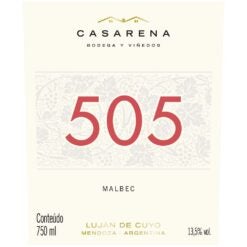 Vinho Tinto Argentino Casarena 505 Malbec 2023
