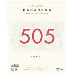Vinho Tinto Argentino Casarena 505 Malbec 2023